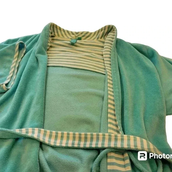 Jasmine Rose Intimates  Terry Cloth Short Bath Shower Pool Robe cover up L - Picture 3 of 6